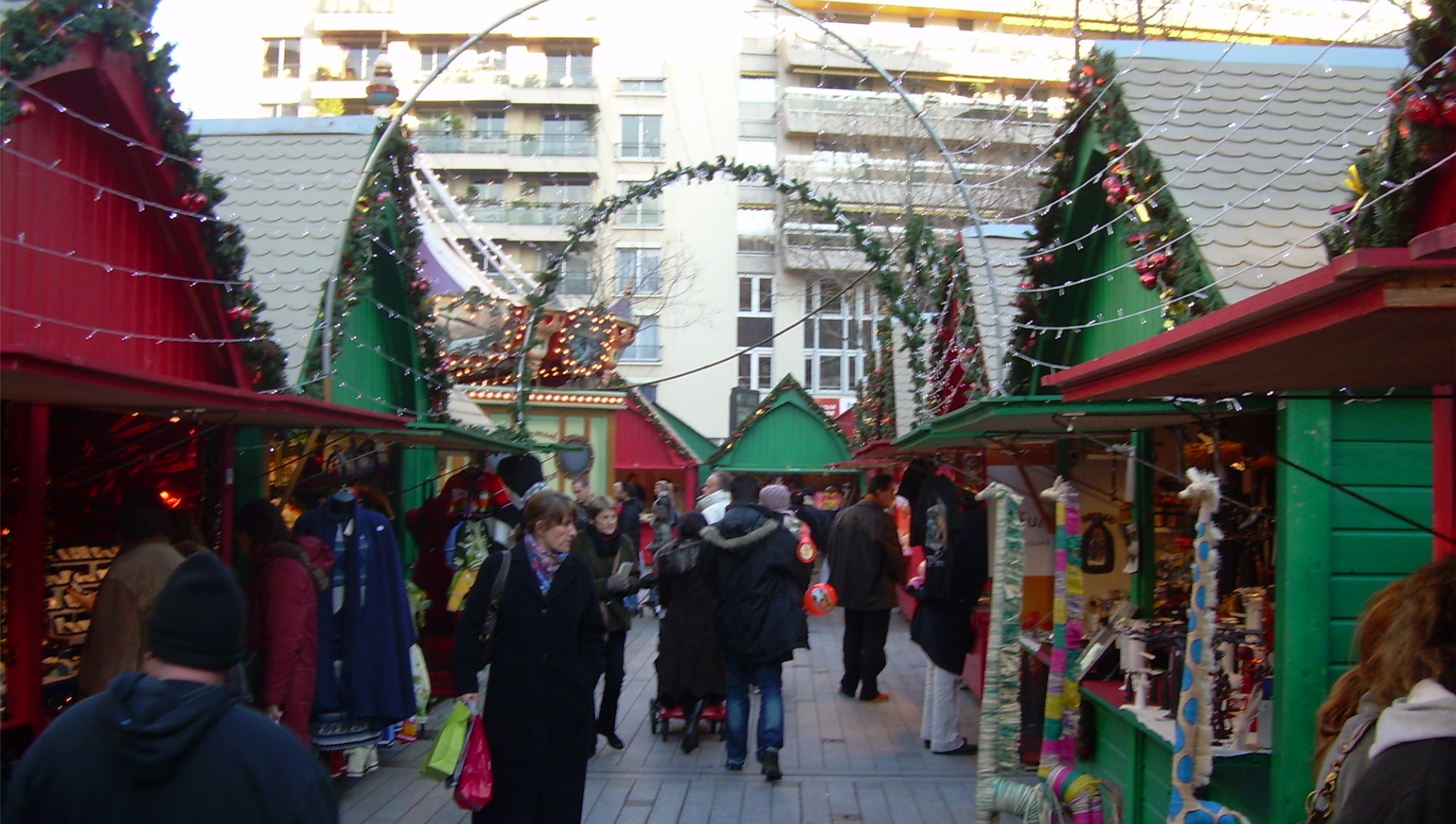 Allée du marché de noël