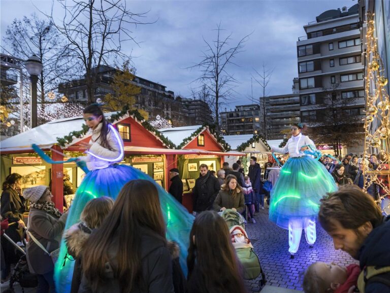 nombreuses animations au marche de noel de boulogne-billancourt